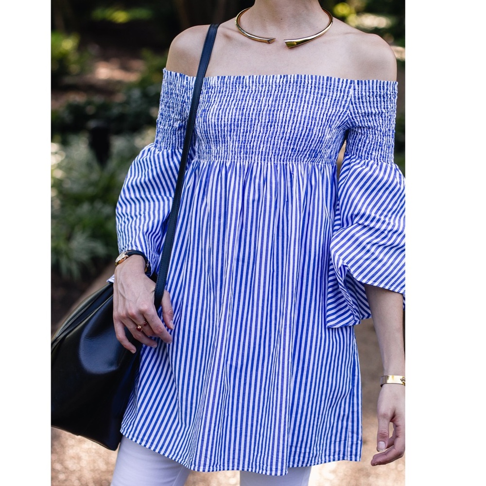 Zara Off The Shoulder Bell Sleeve Dress/Tunic
